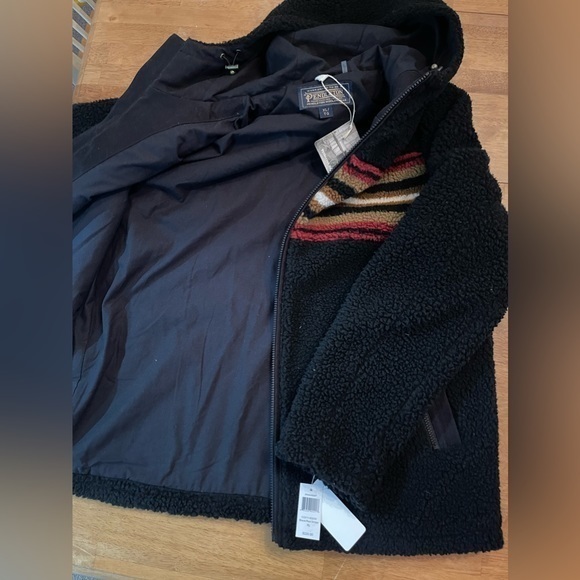 Pendleton Black With Stripes Flannel Jacket Dry Goods Men’s Size Extra Large‎ - Picture 9 of 9